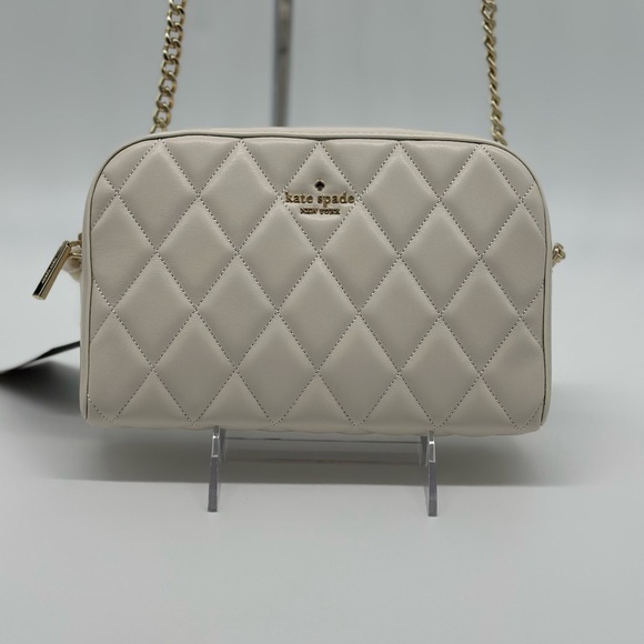 Kate Spade Ivory Quilted Crossbody Bag